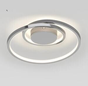 Artika Salto LED Integrated Flush Mount Ceiling Light Chrome
